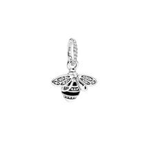 Pandora Šviečiantis Karalienės Bitės Pakabukas Moteriški Papuošalai 398840C01 Silver white