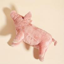 Simuliacinis augintinis paršelis pliušinis žaislas Mielas dizainas Kramtomas Traškantis Patvarus Interaktyvus šunų žaislas šuniuko dantims šlifuoti Žaidimo laiko reikmenys 25cm Long -14cm Wide