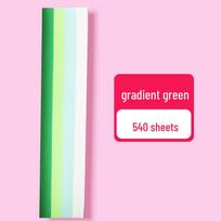 Gradient Multicolor Origami Star Strips - 540 Sheets for Crafting Lucky Five-Pointed Stars