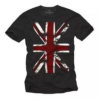 UNION JACK VYRŲ T-SHIRT SU ANGLIJOS VĖLIAVA - TRUMPAS RANKOVĖ UK PUNK ROCK MUZIKOS T-SHIRT 4XL