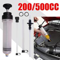 Car Engine Oil Fluid Pump Efficient Vacuum Manual Inhalation Syringe Style Engine Cooolant Transfer Translucent 200cc /500cc 200 cc