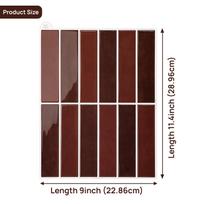 10 Sheets 3D Marble Wall Tiles Home DIY Wallpaper Waterproof Self Adhesive Wall Stickers for Kichen Bathroom Backsplash Decor 10 Sheets
