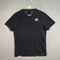 Adidas sportiniai marškinėliai suaugusiems, dydis M, juodi, iš prancūziško frotinio audinio, sportui salėje, vyriški S