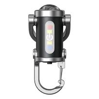 USB įkraunami raktų pakabuko žibintuvėliai EDC COB darbo šviesa žibintuvėlis itin ryškus mini nešiojamas žibintas stovyklavimui, vaikščiojimui 1PC