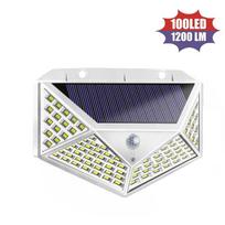 1~4 vnt. lauko saulės šviestuvai su 3 apšvietimo režimais, vandeniui atsparūs, su judesio jutikliu, apsauginis apšvietimas, LED sieninis gatvės šviestuvas sodui 100LED-1PC