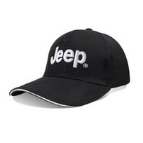 Jeep 1 vnt. Jeep automobilio emblemos siuvinėjimas Snapback beisbolo kepurė Pavasaris ir ruduo Lauko Kvėpuojanti Reguliuojama Atsitiktinė kepurė juoda