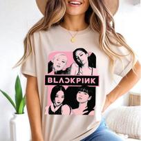 Blackpink Marškinėliai, Born Pink Marškinėliai, Kpop Gerbėjų Marškinėliai, Kpop Prekių Marškinėliai, Blackpink Pasaulinio Tour Marškinėliai, Korėjos Muzikos Gerbėjo Dovana, Black Pink Palaidinukė 4XL