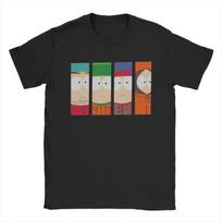 Crazy South Park T-shirts Men Women Funny Cartoon Cute Comic Summer Casual Short Sleeve Round Neck Clothing Loose Tops 4XL