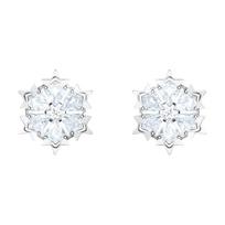 Swarovski Magic serijos snaigės rodžio padengimo auskarai Moteriški auskarai Balti 5428430 Box (Random Color)
