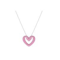 Swarovski Sublima Širdelės formos Rodžiu dengtas Pakabukas Imitacinio Kristalo Vėrinys Moteriškas vėrinys 5631931 Pink,M