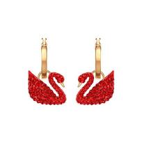 Swarovski Raudono Gulbės Auskarai Moteriški auskarai 5529969 Box (Random Color),Red