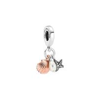 Pandora Jūros Meilė Jūrų Žvaigždė Kriauklė Perlas Apyrankė Moterims Papuošalai Aksesuarai Sidabrinė 781690C01 Silver