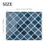 5/10/30 Pieces Peel and Stick Wall Stickers Lantern Tiles Arabesque 3D Waterproof Splashproof Wallpaper 5 sheets
