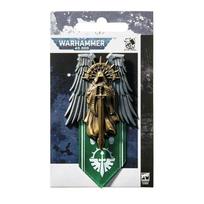 Žvaigždžių kalvio Žvaigždžių liejimo Tamsiojo Angelo Ženklelis Atleidimo Angelas Vidinis Žiedas Įrodymo Sagtė Warhammer 40K Papildoma brooch sticker integrated version