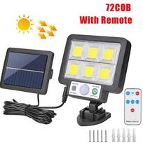 117/108/72 COB Solar Wall Lamp Motion Sensor LED Solar Lights 3 Modes with Remote Control Outdoor Waterproof Lamp for Garden Yard Decor 72COB