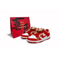 Nike Dunk Low viršutiniai riedlentės batai Moteriški Raudoni Balti FB9109-119(Team11-BOX) 37.5