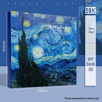 Thickened Retro Famous Painting Sketchbook for Students - Blank Doodle & Drawing Book 20K