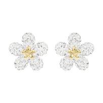 Swarovski Tough Floral Auskarai su skylutėmis iš lydinio Moteriški auskarai Balti 5136838 Box (Random Color)