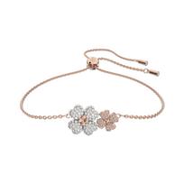 Swarovski Latisha Apyrankė Gėlė, Iridescent Rose Gold Tonas Daugiaspalvė Moteriški papuošalai 5636591 Box (Random Color)