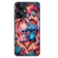 Case For Xiaomi Redmi 13C 5g Stitch Angel colorful heart Maniacase juoda