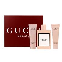 Gucci Bloom Gift Set 100ml EDP+50ml Body Lotion+50ml Bath Gel