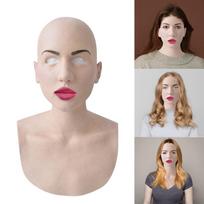 Kaukė Creepy Wrinkle Veido kaukė Latekso Cosplay Vakarėlio rekvizitai smėlis
