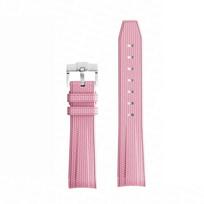 Watch Band for Omega X Swatch Joint MoonSwatch Strap for Seamaster 300 Men Women 20mm Rubber Silicone Curved End Wrist Bracelet 20mm rožinė