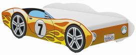 Vaikų lova Automobilis CORVETTA 140x70 GELTONA