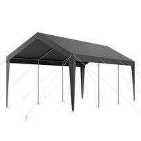 Automobilio pastogė 3 x 6 m pilka