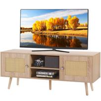 Rataninė TV spintelė, 55 colių televizoriui