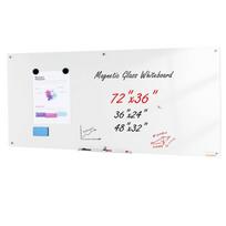 Magnetinė stiklo lenta su žymeklių dėklu