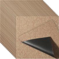 Tamsios rudos kilimų plytelės 50x50 cm su paminkštinimu