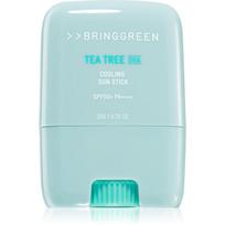 BRINGGREEN Tea Tree Cica Cooling Sun Stick apsauginis veido kremas pieštukinė priemonė SPF 50+ 20 g