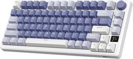 Royal Kludge M75 Ocean Blue belaidė klaviatūra | 75%, Hot-swap, Cream switches, US