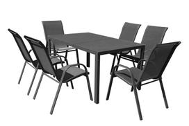 Lauko baldų komplektas FARO, 6 kėdės 73 x 54 x 90 cm ir stalas 150 x 80 x 72 cm