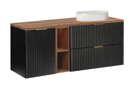 Spintelė 140 cm su stalviršiu ir pastatomu praustuvu Beyond – SET–ADB B Wotan 140 cm UN Beyond 3 WH LB