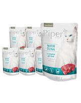 DOLINA NOTECI PIPER Kot Sterilised Tuno paketėlis drėgno maisto katėms po sterilizacijos 10x100g