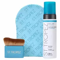 ST.TROPEZ_SET „Ultimate Tan“ bronzinantis putplasčio kremas 200 ml + bronzinamojo kremo aplikatorius