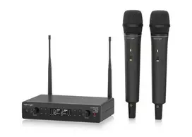 „Behringer XTM1-35 DUAL VOCAL SET“ – belaidė UHF sistema su 2 belaidžiais mikrofonais