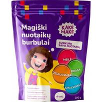 Kakė Makė Magic Magiški vonios burbulai vaikams, 4 x 50g