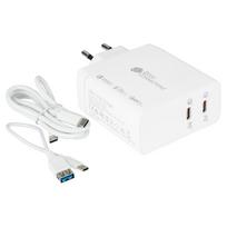 Good Connections GC USB-Schnellladegerät 140W GaN-Technologie, 2x USB-C, PD 3.1, QC 5.0, PPS weiß -• USB-Schnellladegerät 140W• für Smartphones