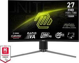 MSI MAG 276CPXF computer monitor 68.6 cm (27") 1920 x 1080 pixels Full HD LCD Black