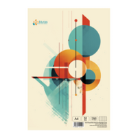 Bloknotas klijuotas A5, 50 lapų, langeliais