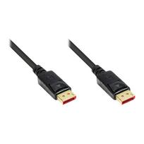Anschlusskabel DisplayPort 1.4, 8K / UHD-2 @60Hz, vergoldete Kontakte, CU, schwarz, 3m, Good Connections® (4814-030S)