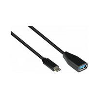 Good Connections 2811-OTG - 0,1 m - USB C - USB A - USB 3.2 Gen 1 (3.1 Gen 1) - 5000Mbit/s - Schwarz