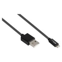 Good Connections USB 2.0 Lade- und Datenkabel für iPhone/iPad/iPod USB-A Stecker an Lightning - Das hochwertig verarbeitete und offiziell von Apple zertifizierte Lightning-Kabel von Good Connections® ist mit allen Lightning-fähigen iPhones - iPads und iPods kompatibel und sorgt für einen schnellen Ladevorgang und eine zuverlässige Daten-Synchronisation.  Hochwertige Verarbeitung und edles Design Das Good Connections® Lightning-Kabel ist mit seinem eleganten und robusten Textilgeflecht