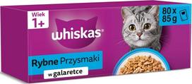 Whiskas Fish Delicacies in Jelly – wet cat food – 80x85g