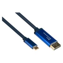 Alcasa 4812-CSF030B 3m Adapterkabel USB-C - 3 m - USB Typ-C - DisplayPort - Männlich - Männlich - Gerade (4812-CSF030B)