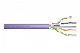 Assmann Electronic DIGITUS montavimo kabelis cat.6 U/UTP B2ca vientisas laidas AWG 23/1 LSOH 100m violetinė folija