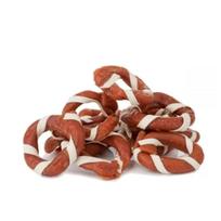 Hau&Miau ėrienos žiedai apsukti žuvimi, 500g, 1 vnt.